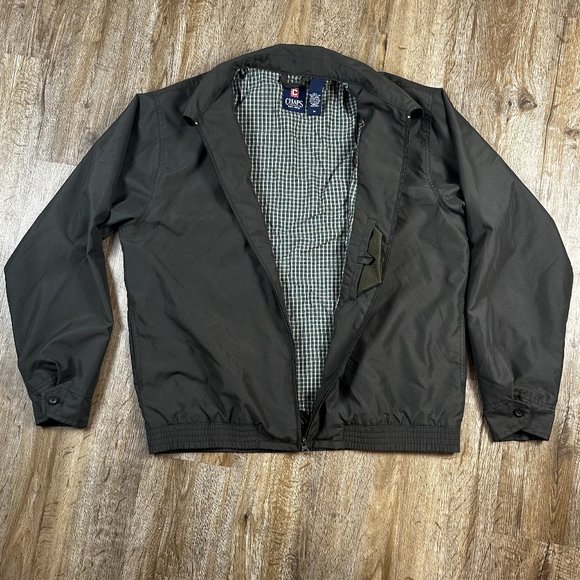 Chaps Jacket | Size M | Mens Green windbreaker - Picture 7 of 12